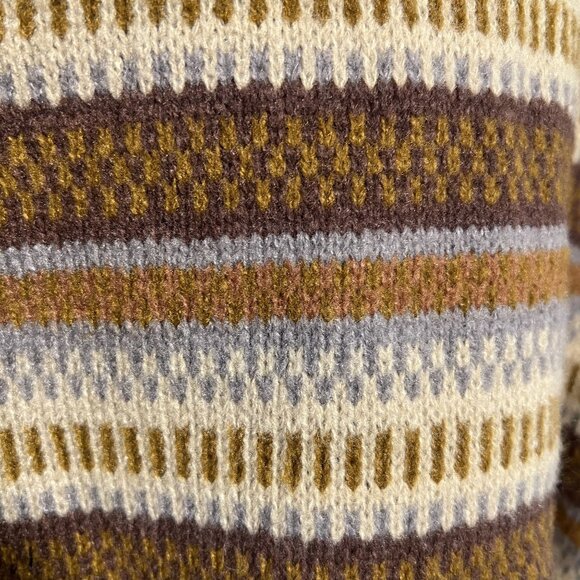 Brown Oversized Whimsigoth Sweater Granola Cottage Indie Boho Chunky Medium - Picture 2 of 9